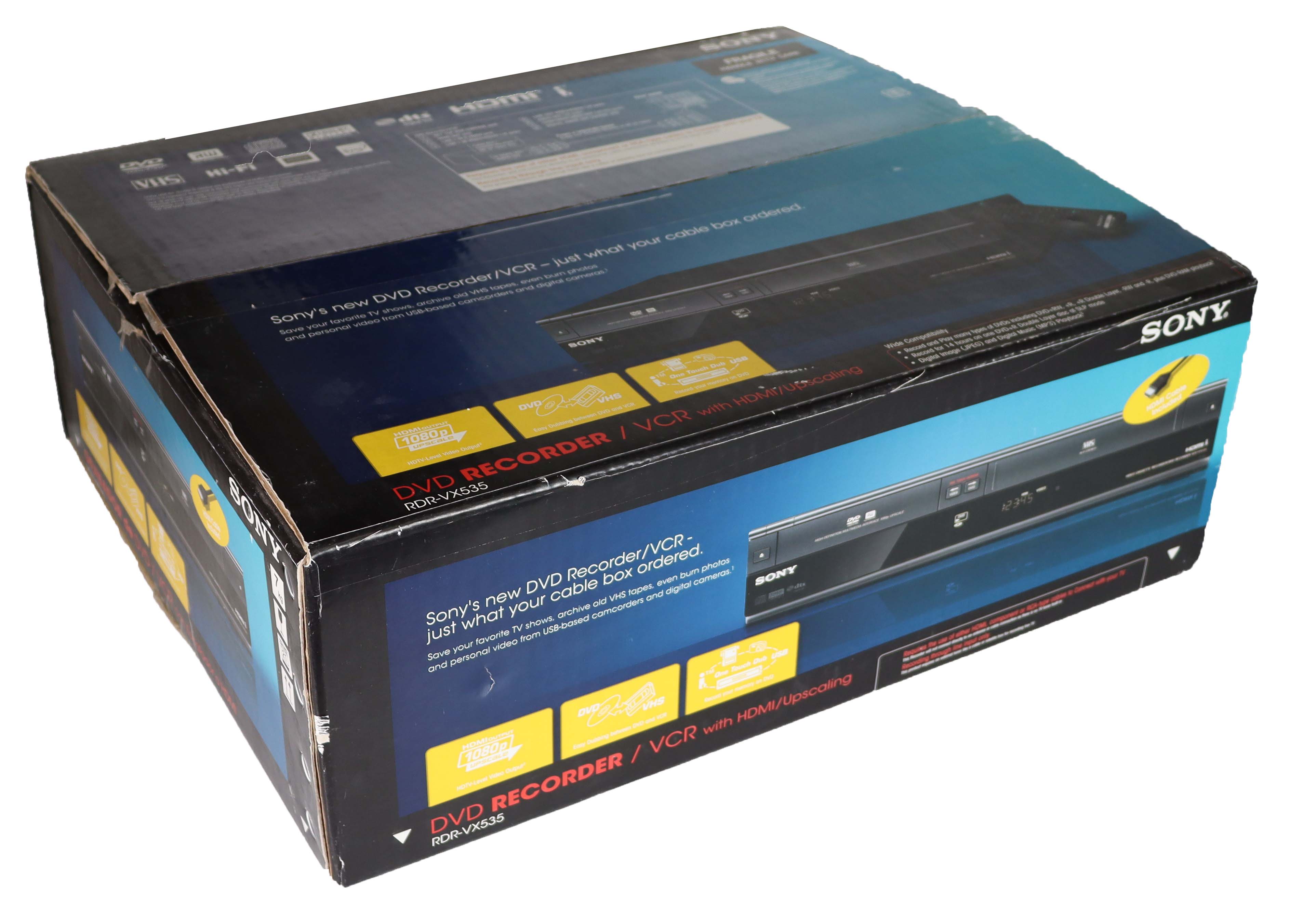 Sony RDR-VX535 DVD Recorder VCR Combo | 2-Way Dubbing, Refurbished ...