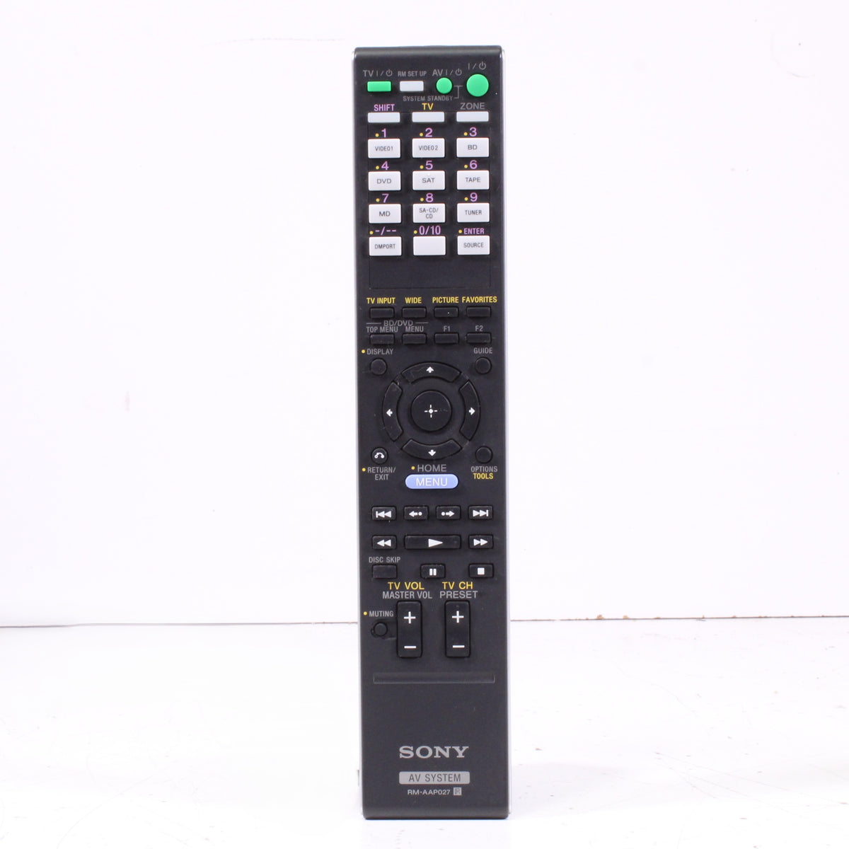 Sony RM-AAP027 Remote Control for A/V Receiver STR-DA5400ES — SpenCertified