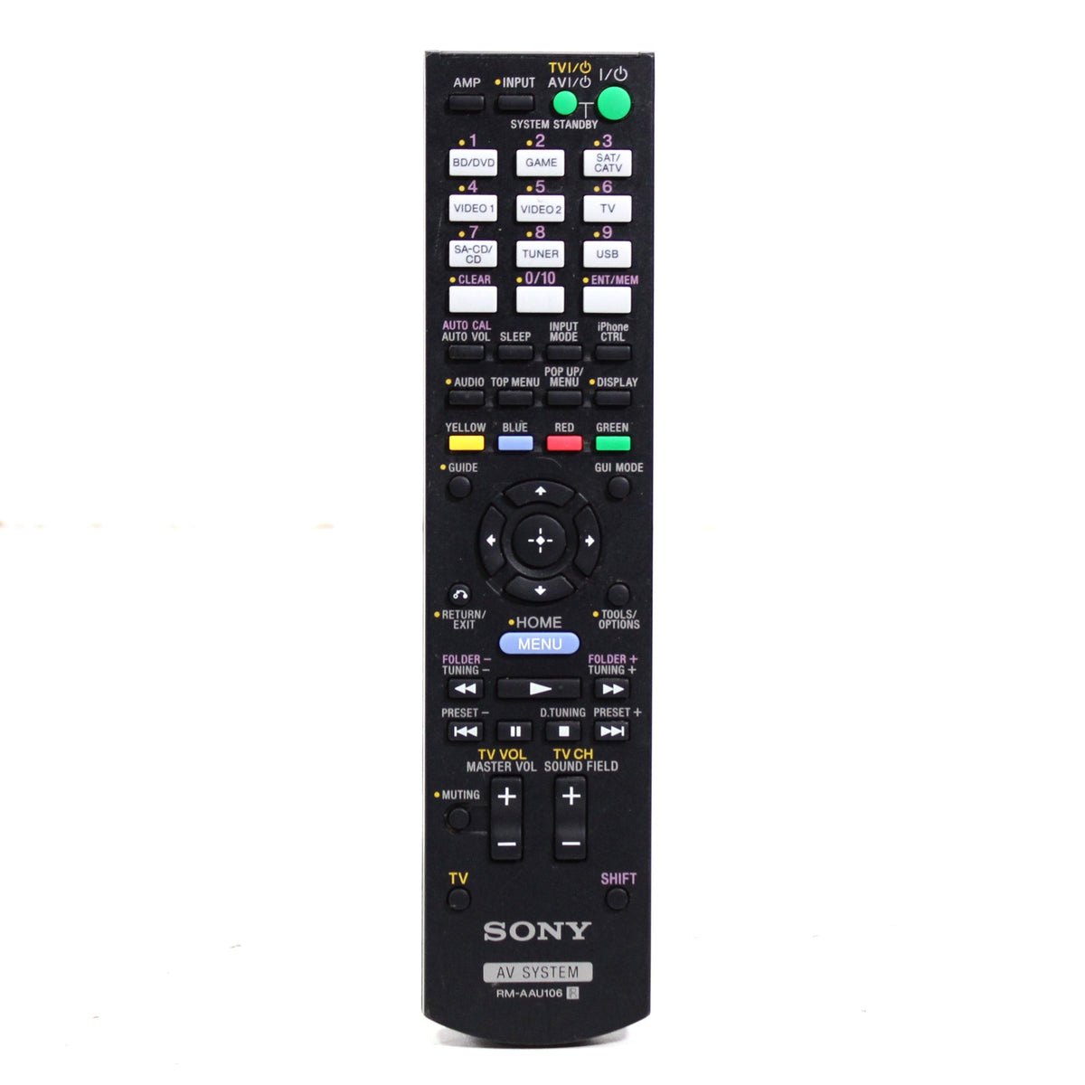 Sony RM-AAU106 Remote Control for AV Receiver STR-DH720 and More ...