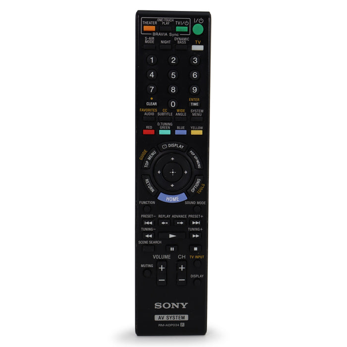 Sony RM-ADP034 Original Remote Control for HCD T-11 Blu Ray Player with 1080p-Remote-SpenCertified-vintage-refurbished-electronics