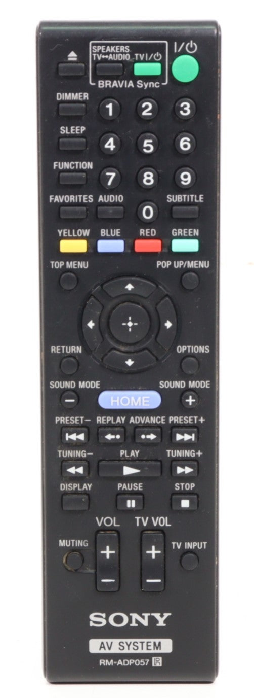 Sony RM-ADP057 Remote Control for Blu-ray AV System BDV-E280 and More-Remote Controls-SpenCertified-vintage-refurbished-electronics