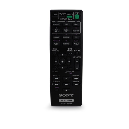 Sony RM-ADU138 Home Entertainment System Remote Control DAV-TZ135-Remote-SpenCertified-refurbished-vintage-electonics