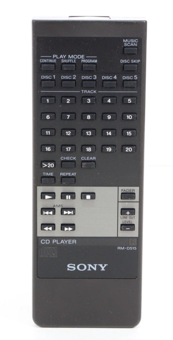 Sony RM-D515 Remote Control for CD Player CDPC515 and More-Remote Controls-SpenCertified-vintage-refurbished-electronics