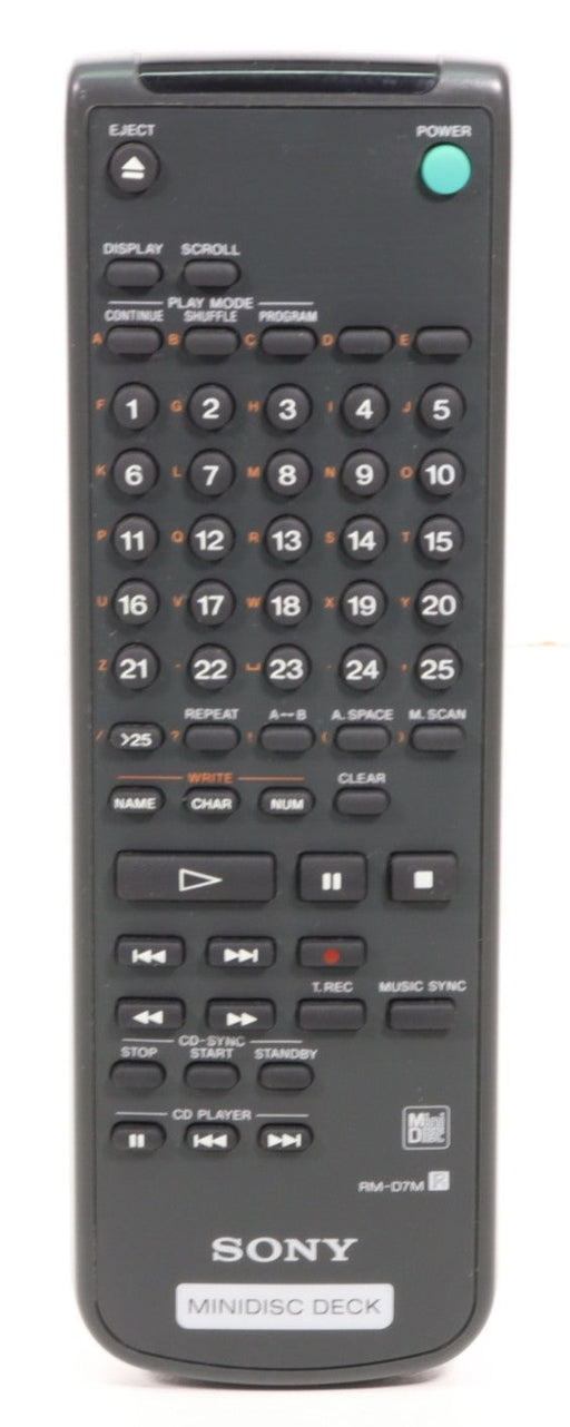 Sony RM-D7M Remote Control for MiniDisc Recorder MDS-E58 and More-Remote Controls-SpenCertified-vintage-refurbished-electronics