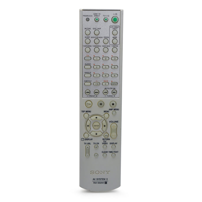 Sony AV System 3 Remote Control RM-SS250 HCD-BC150 DAVBC150 HCD-BC250 SSCT11 SSTS10 SSTS11 SSWS10-Remote-SpenCertified-vintage-refurbished-electronics