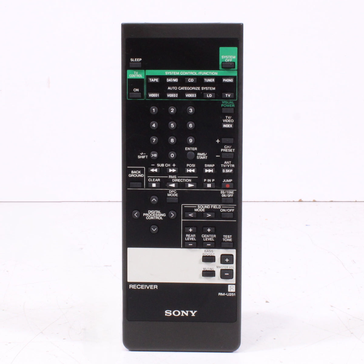 Sony RM-U251 Remote Control for AM/FM Stereo Receiver STRD86 and More ...
