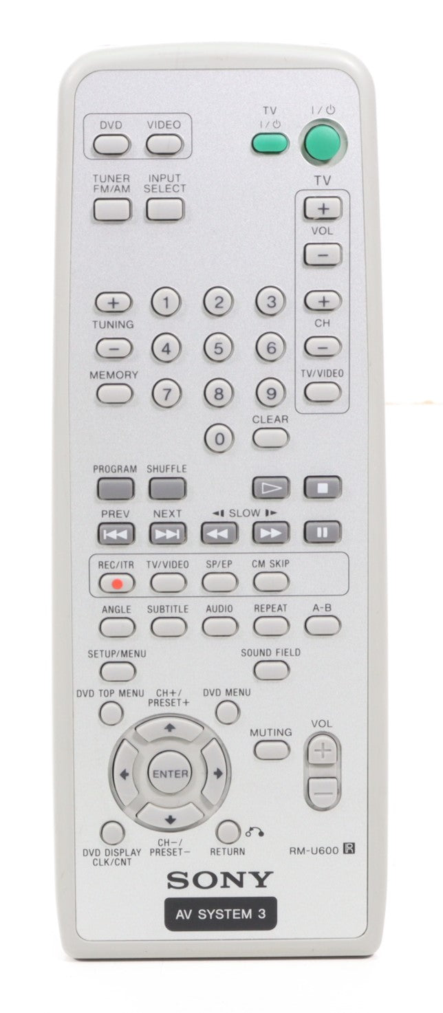 Sony RM-U600 Remote Control for AV Receiver HT-V600DP HT-V700DP ...