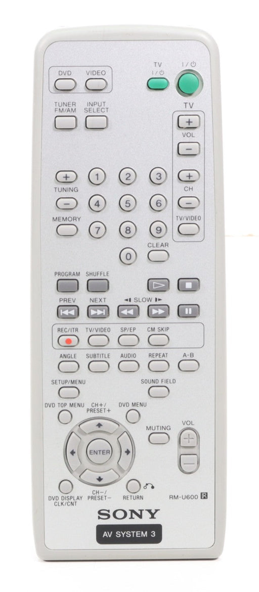 Sony RM-U600 Remote Control for AV Receiver HT-V600DP HT-V700DP-Remote Controls-SpenCertified-vintage-refurbished-electronics
