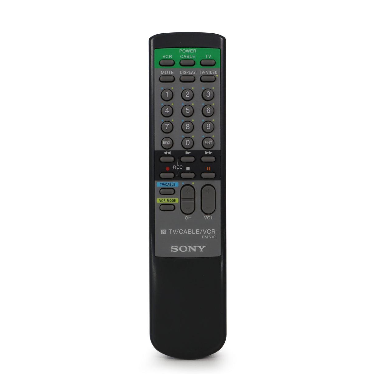 Sony RM-V10 Remote Control for VCR GR40U and More — SpenCertified