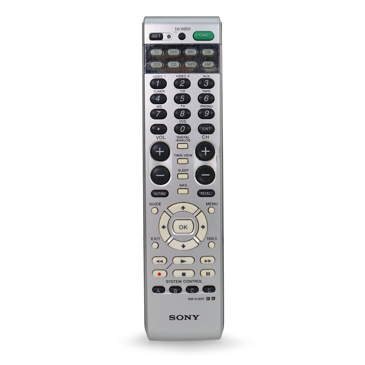 Sony RM-VL600 8-Device Universal Remote Control — SpenCertified