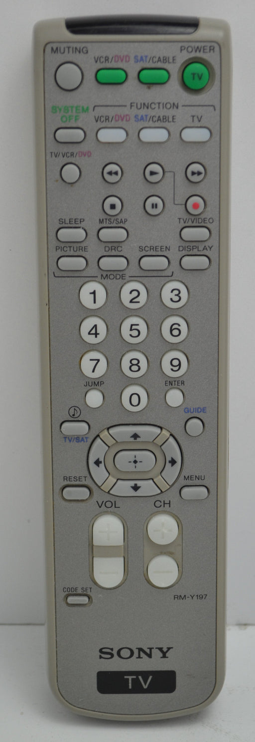 Sony RM-Y197 TV Television Remote Control Transmitter for KV-27HS420 KV-29DRC430 KV-30HS420 KV-32HS420-Remote-SpenCertified-refurbished-vintage-electonics