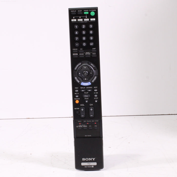 Sony RM-YD016 Remote Control for TV KDF46E3000 and more-Remote Controls-SpenCertified-vintage-refurbished-electronics