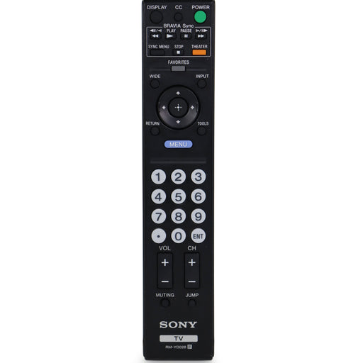 Sony RM-YD028 Remote Control for TV Model KDL-40S504 and More-Remote-SpenCertified-refurbished-vintage-electonics