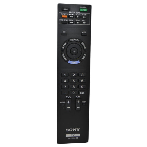 Sony RM-YD034 TV Television Remote Control for Model KDL-32EX500 and More-Remote-SpenCertified-vintage-refurbished-electronics