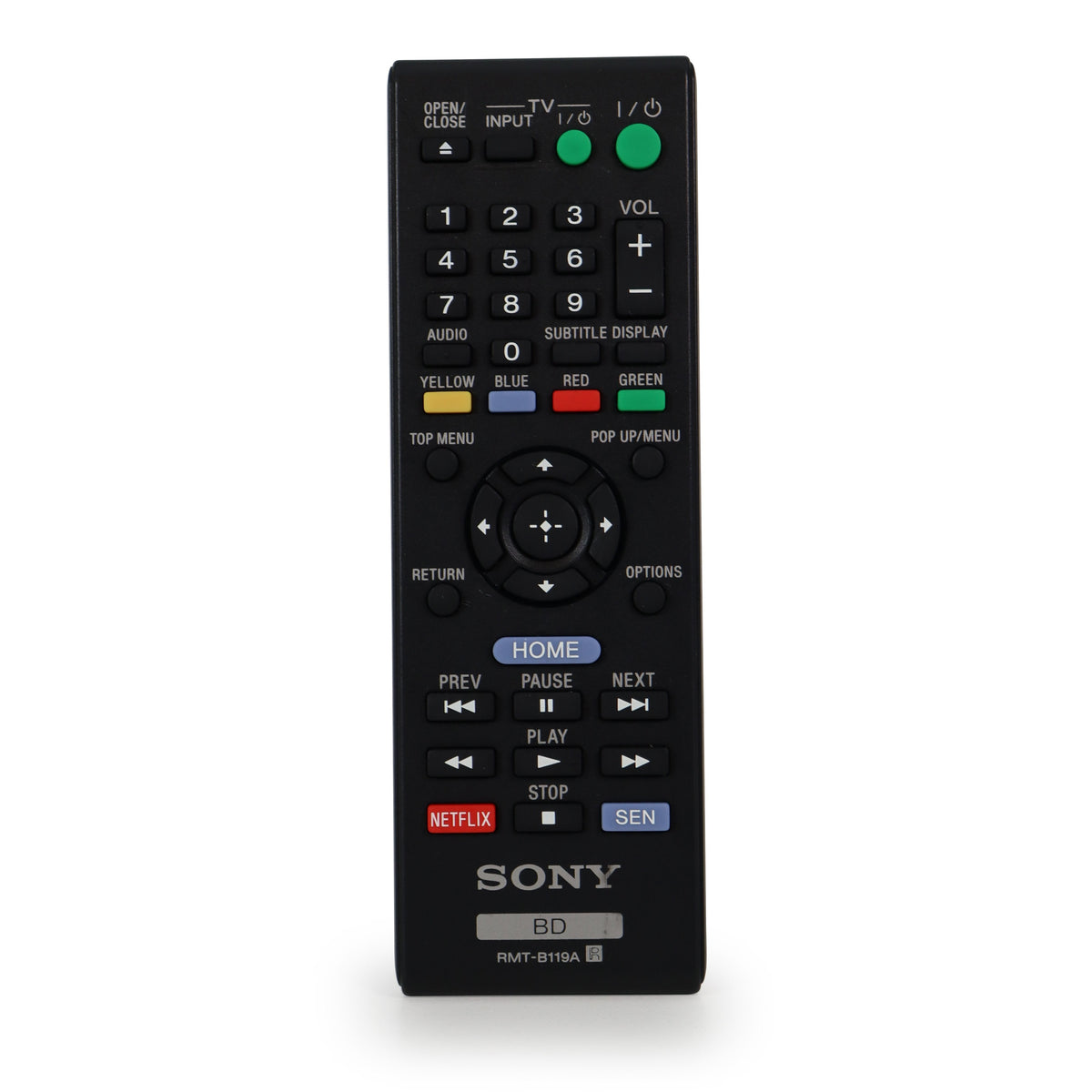 Sony RMT-B119A Remote Control for Blu-Ray Player BDP-BX110 and More ...