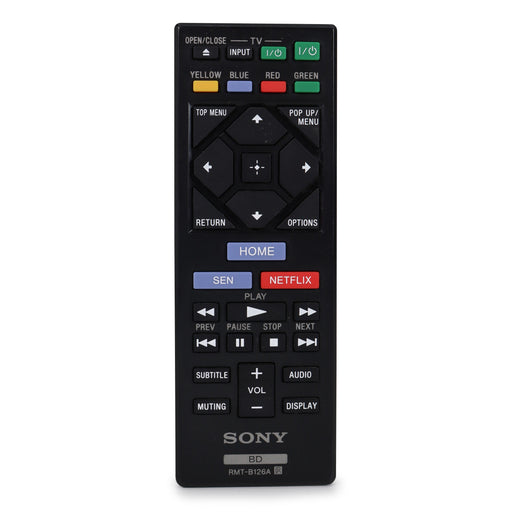 Sony RMT-B126A Blu Ray Disc Player Remote Control for Model BDPBX120 and More-Remote-SpenCertified-vintage-refurbished-electronics
