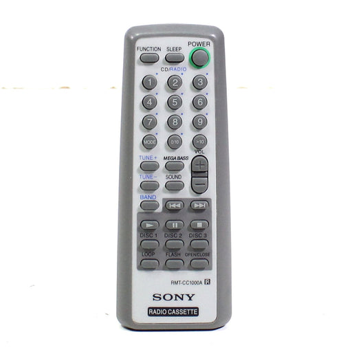 Sony RMT-CC1000A Remote Control for Audio System CD Radio Cassette CFD-ZW755 and More-Remote Controls-SpenCertified-vintage-refurbished-electronics