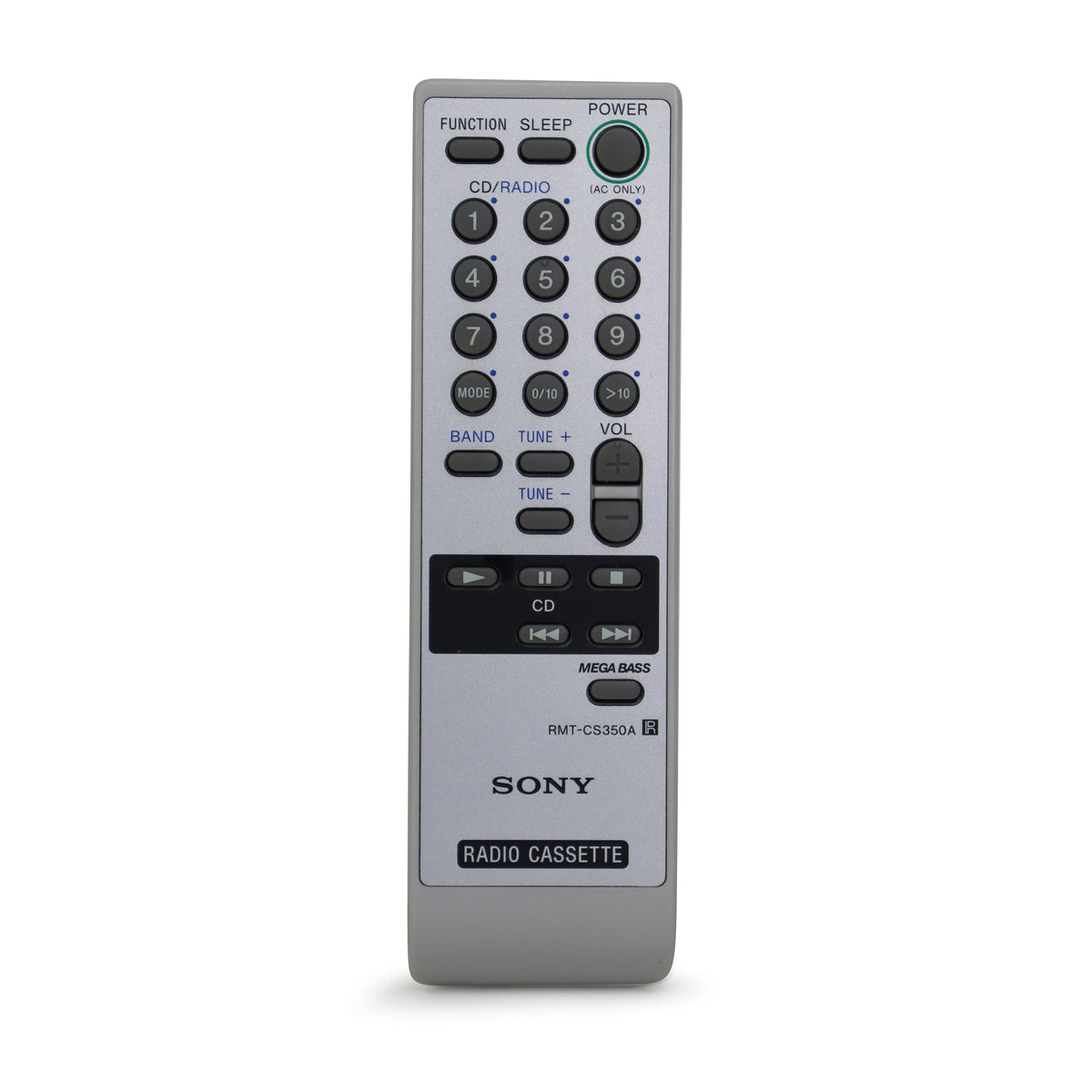 Télécommande SONY RMT-C350 BOOM BASS CD RADIO CASSETTE CFD-19 CFD-340