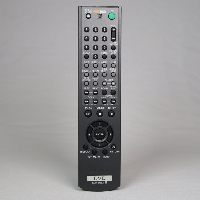 Sony RMT-D172A Remote Control for DVD Player Models DVP-NS975V and SVD-1032-Remote-SpenCertified-vintage-refurbished-electronics