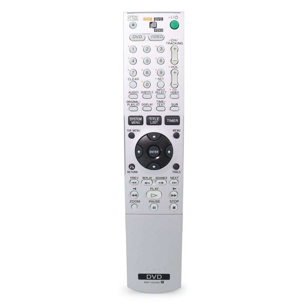 Sony RMT-D224A Remote Control for DVD Recorder VCR Combo RDR-VX511 and ...