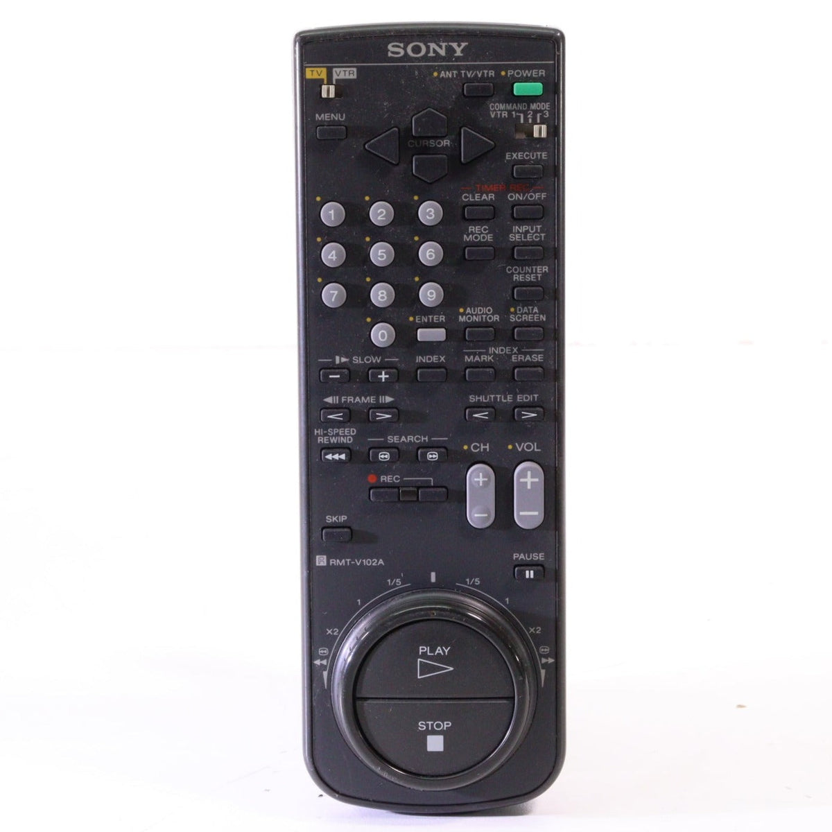 Sony RMT-V102A Remote Control for VCR SLV-585HF and More — SpenCertified