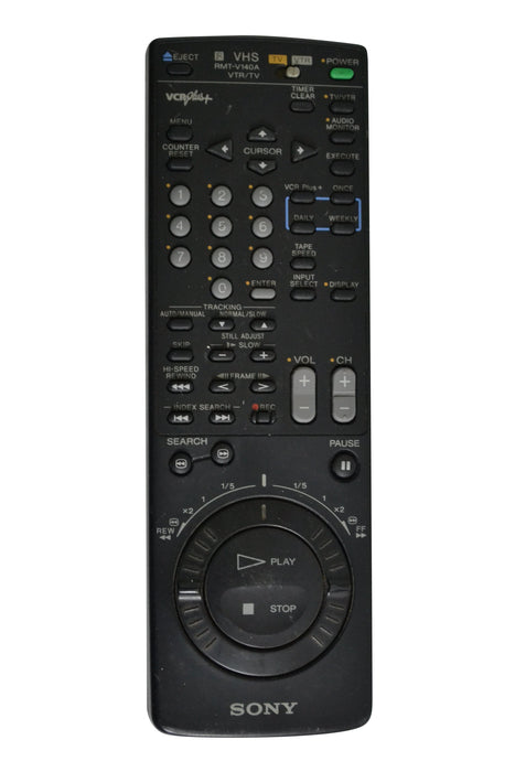 Sony RMT-V140A Remote Control for VCR SLV-770HF and More-Remote Controls-SpenCertified-vintage-refurbished-electronics
