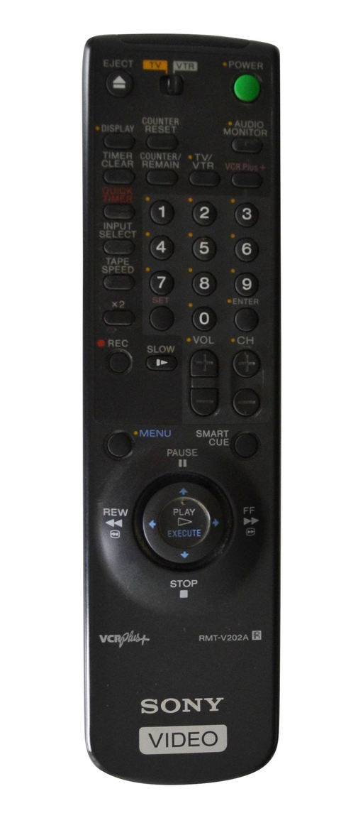 Sony RMT-V202A Remote Control for VHS Player SLV-776HF and More-Remote-SpenCertified-refurbished-vintage-electonics
