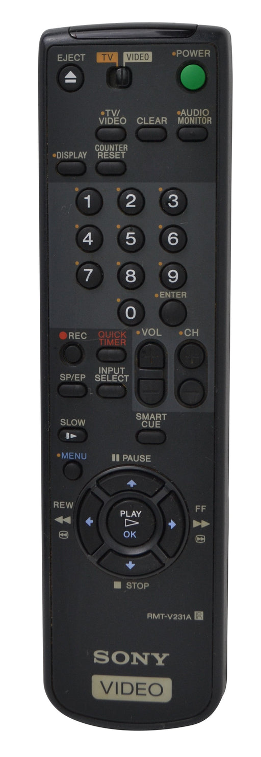 Sony RMT-V231A Remote Control for VCR SLV-469 and More-Remote Controls-SpenCertified-vintage-refurbished-electronics