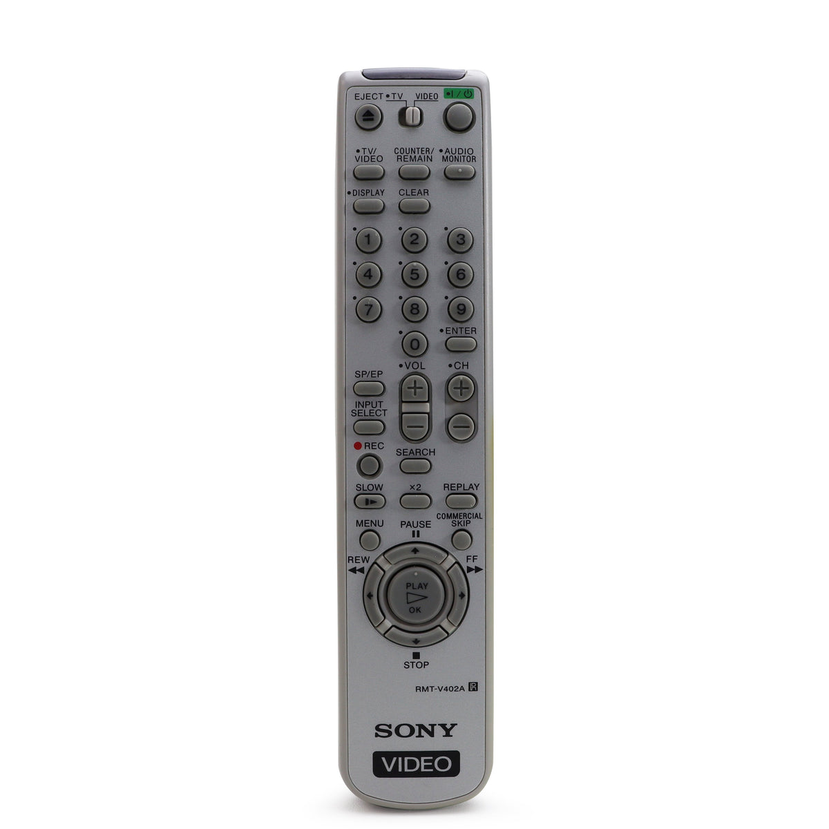 Sony RMT-V402A Remote Control for VCR SLV-N750 SLV-N77 — SpenCertified