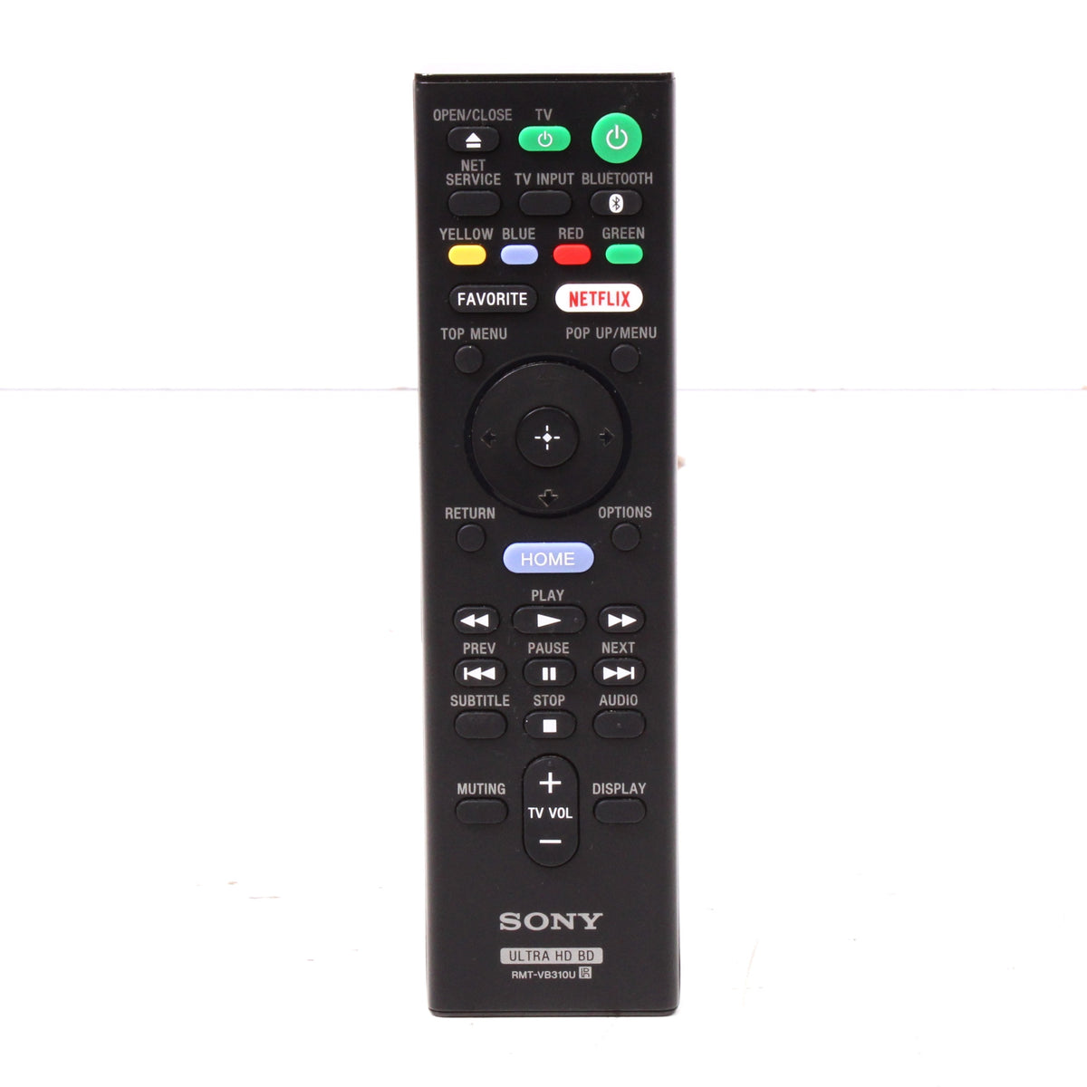 Sony Rmt Sony RMT-VB310U Remote Control for Blu-Ray Player UBP-X800 — SpenCertified