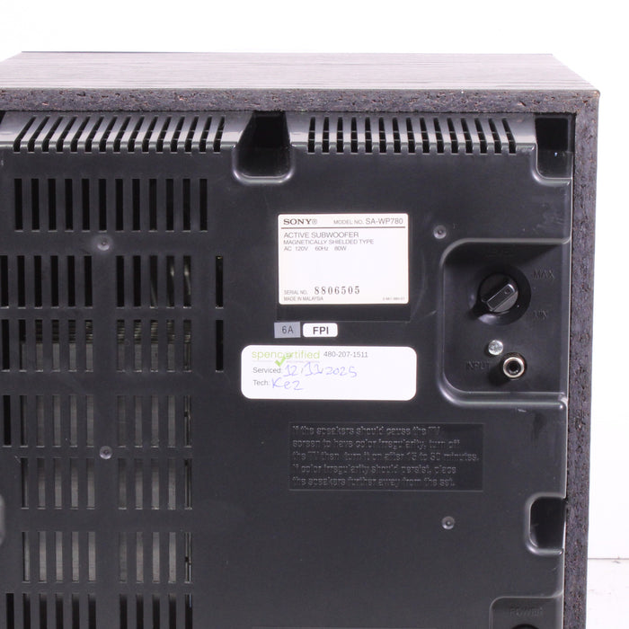 Sony SA-WP780 Powered Subwoofer 150W Mica-Reinforced Bass Reflex-Power Amplifiers-SpenCertified-vintage-refurbished-electronics