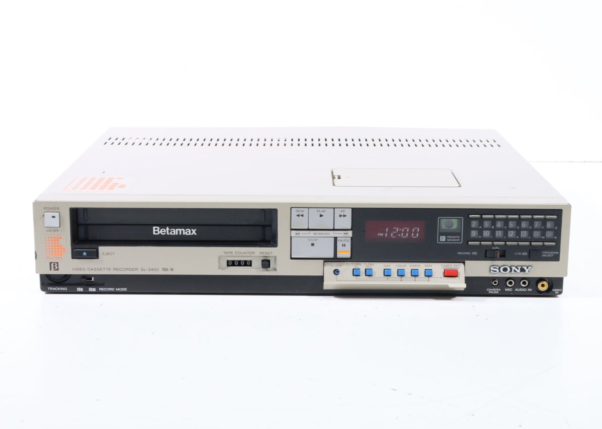 Betta Max Computer Sony SL-2400 Betamax VTR Video Tape Recorder and Player System