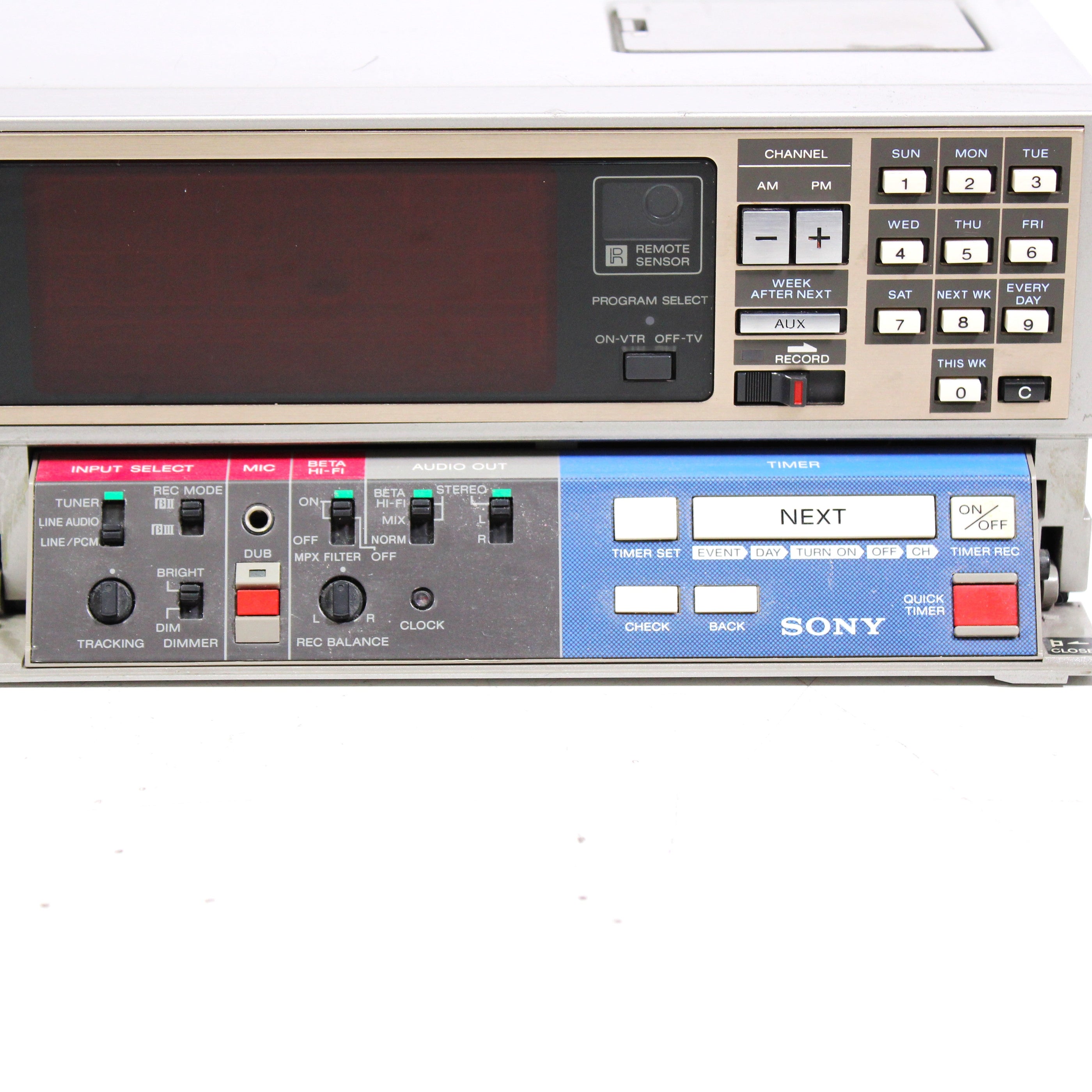 Sony SL-2710 Betamax Video Tape Recorder Player Silver (1980s ...