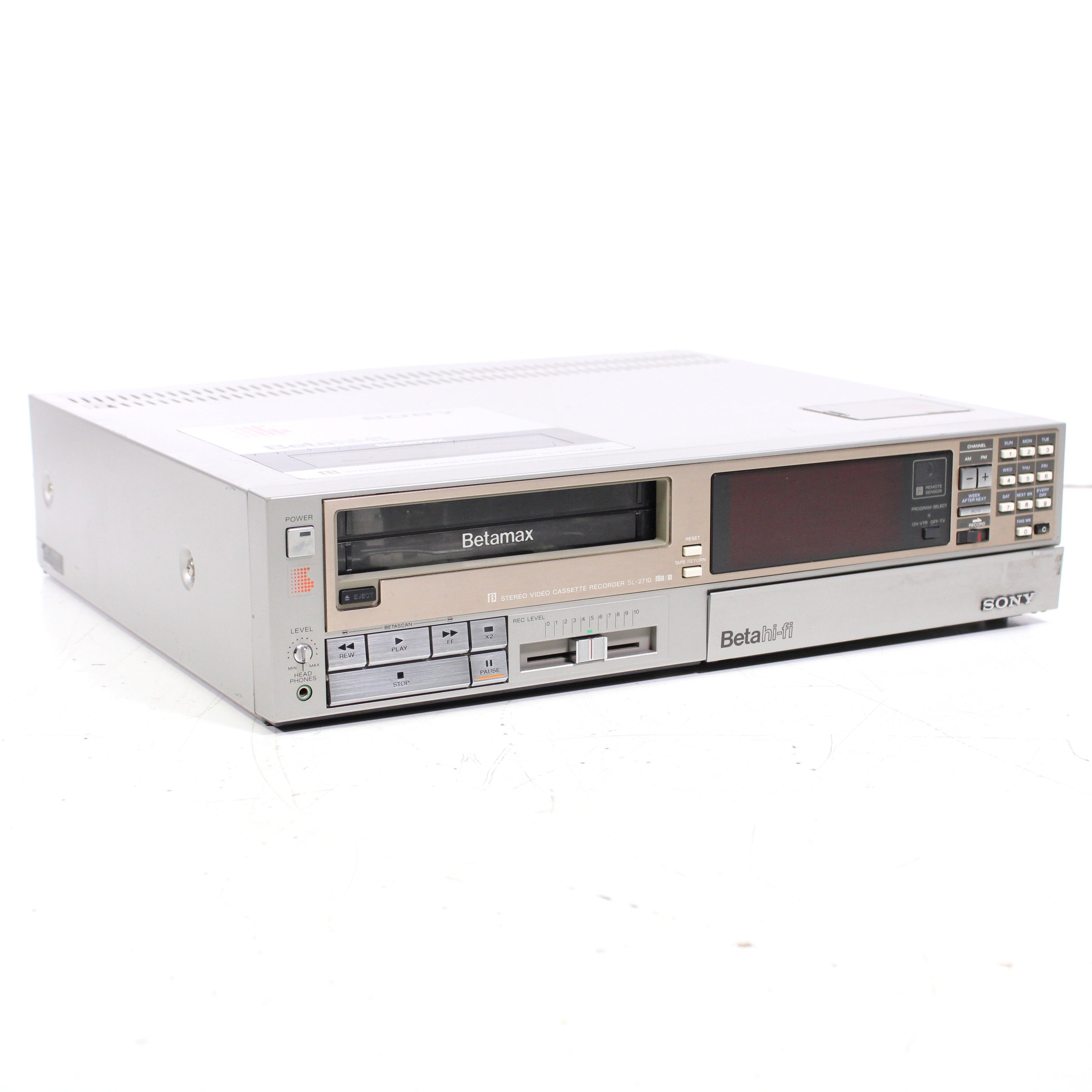 Sony SL-2710 Betamax Video Tape Recorder Player Silver (1980s ...