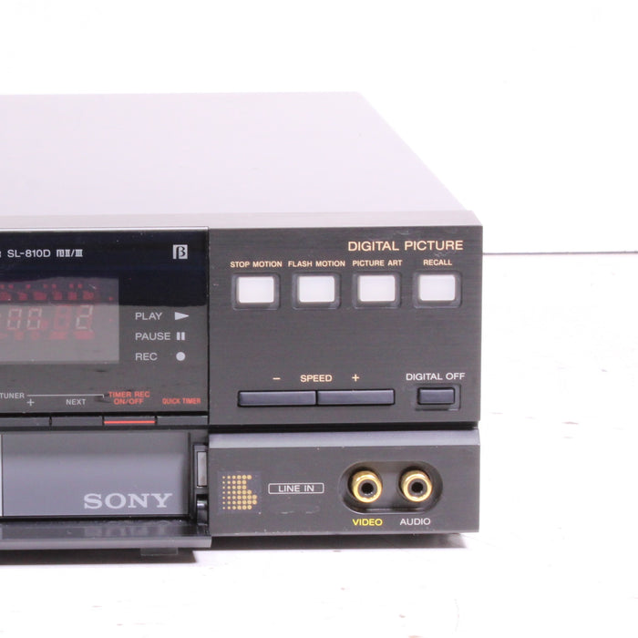 Sony SL-810D Betamax Video Cassette Recorder Front Load VCR (ORIGINAL BOX)-Betamax Player-SpenCertified-vintage-refurbished-electronics