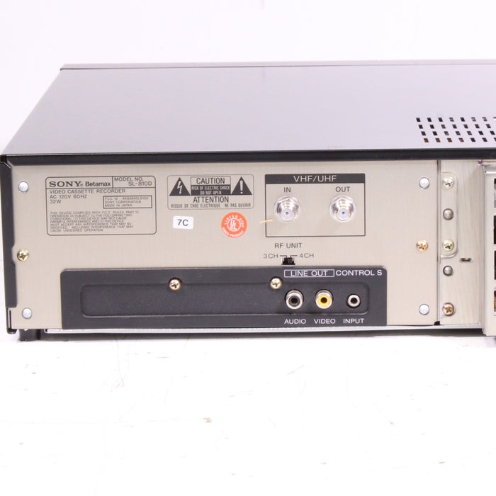 Sony SL-810D Betamax Video Cassette Recorder Front Load VCR (ORIGINAL BOX)-Betamax Player-SpenCertified-vintage-refurbished-electronics