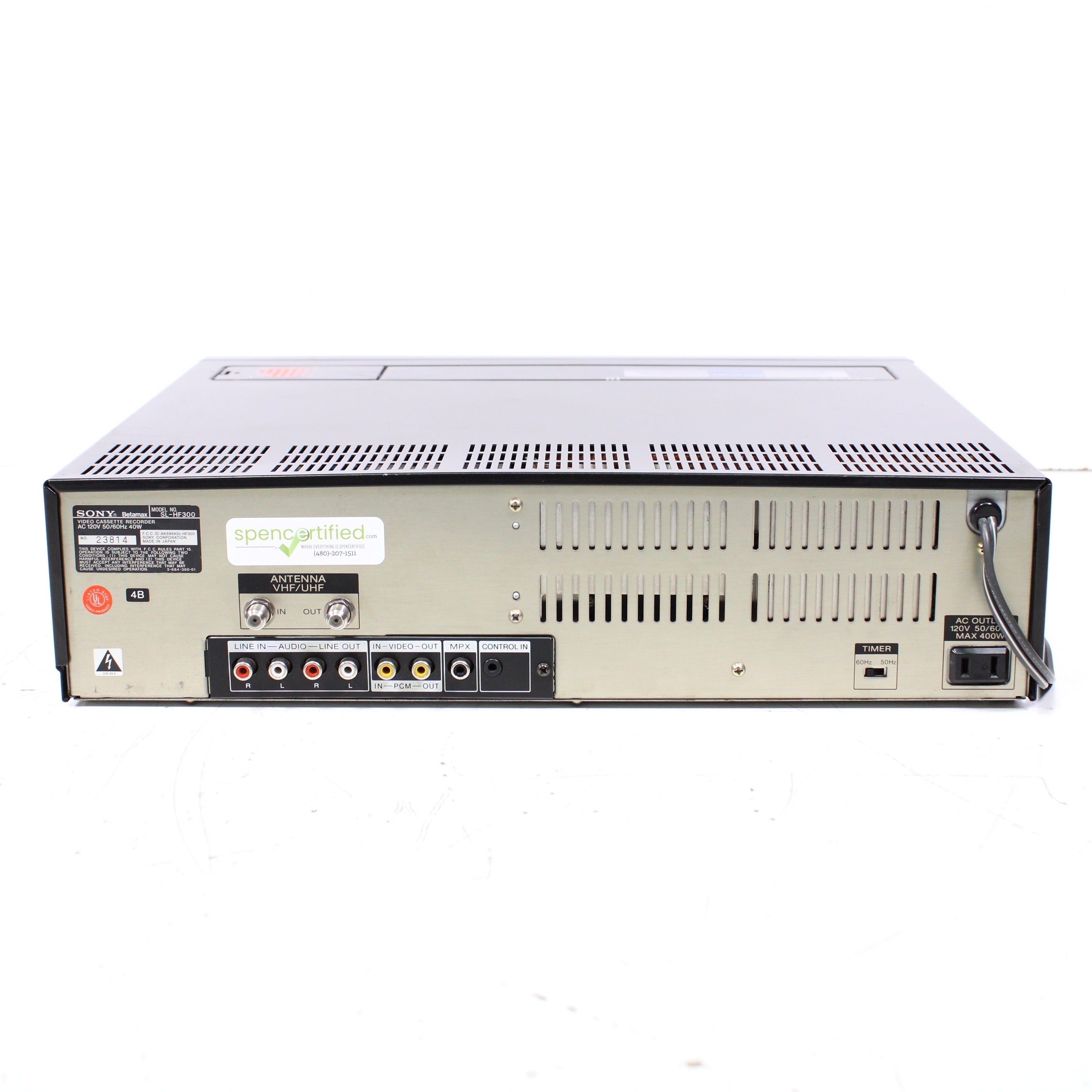 Sony SL-HF300 Betamax VTR Video Tape Recorder Player Betahi-fi (1984 ...