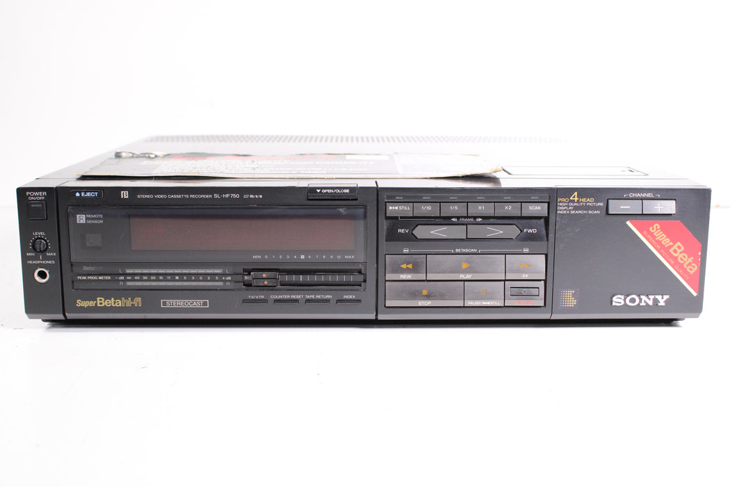 Sony SL-HF750 Betamax VTR Video Tape Recorder Player-Betamax Player-SpenCertified-vintage-refurbished-electronics