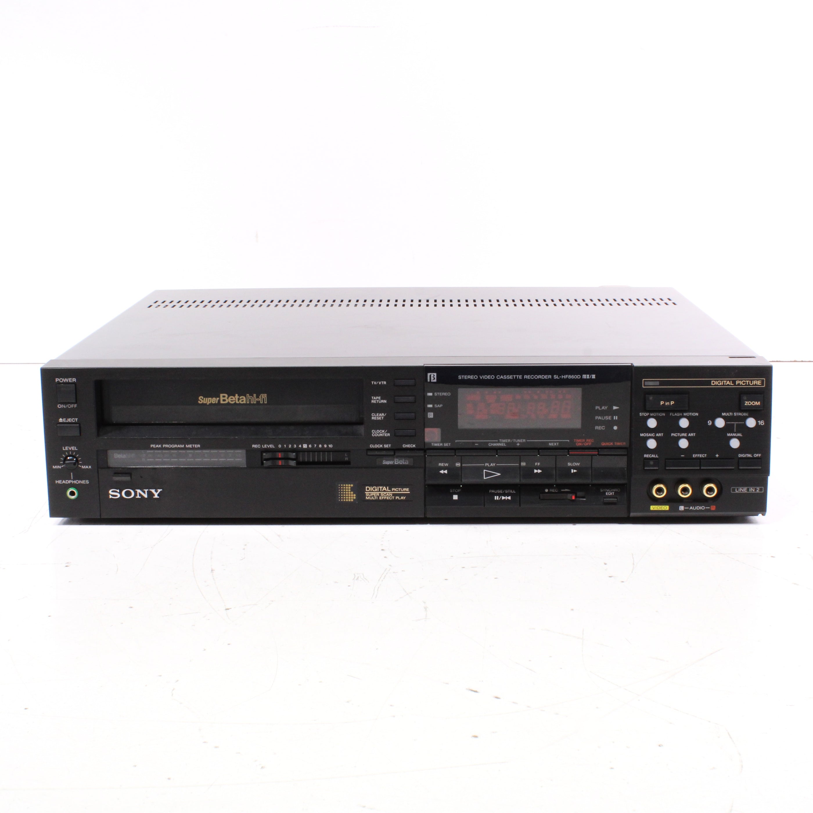 Sony SL-HF860D Super Betamax HI-FI VTR Video Tape Recorder — SpenCertified