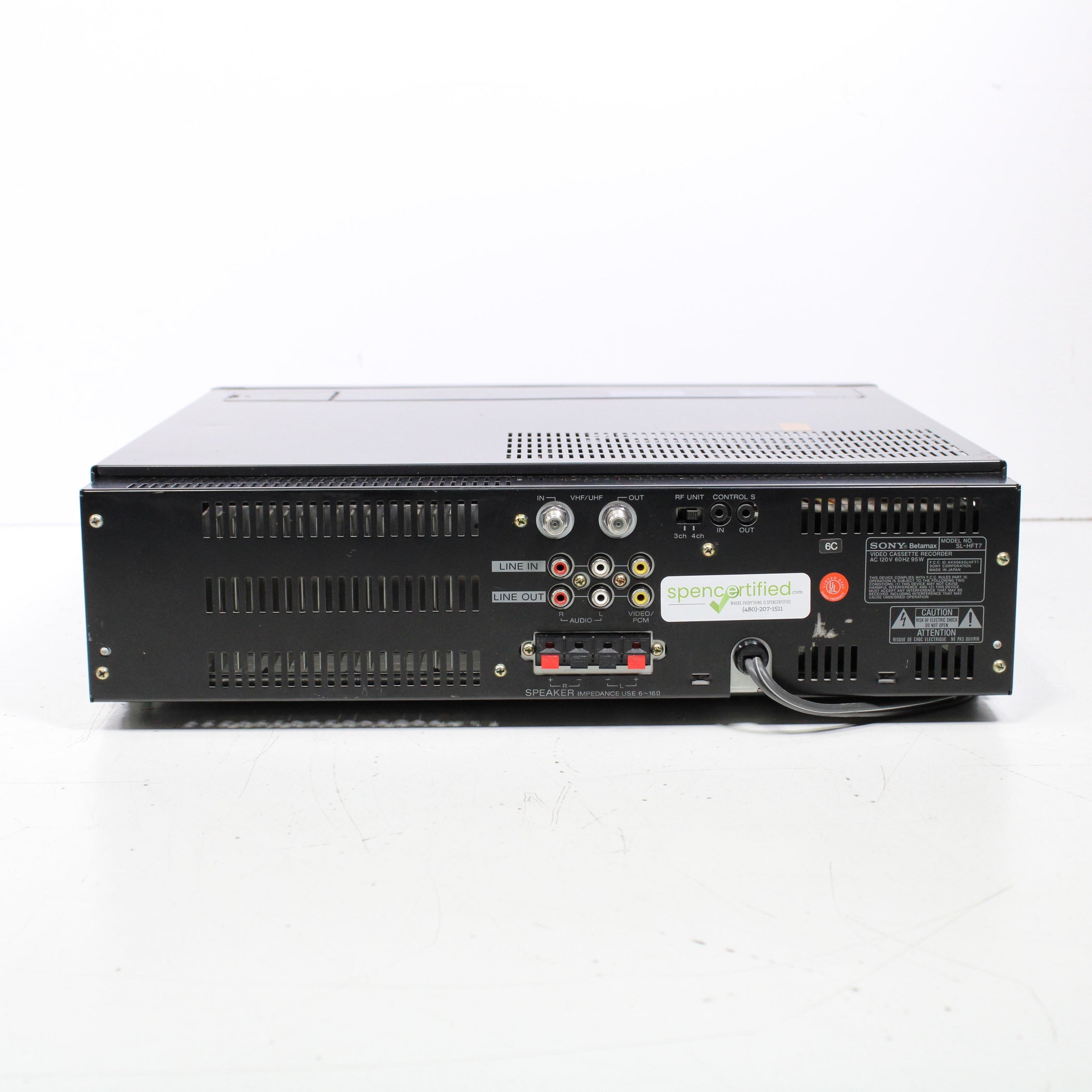 Sony SL-HFT7 Betamax Video Tape Recorder Player SuperBeta (1986 ...