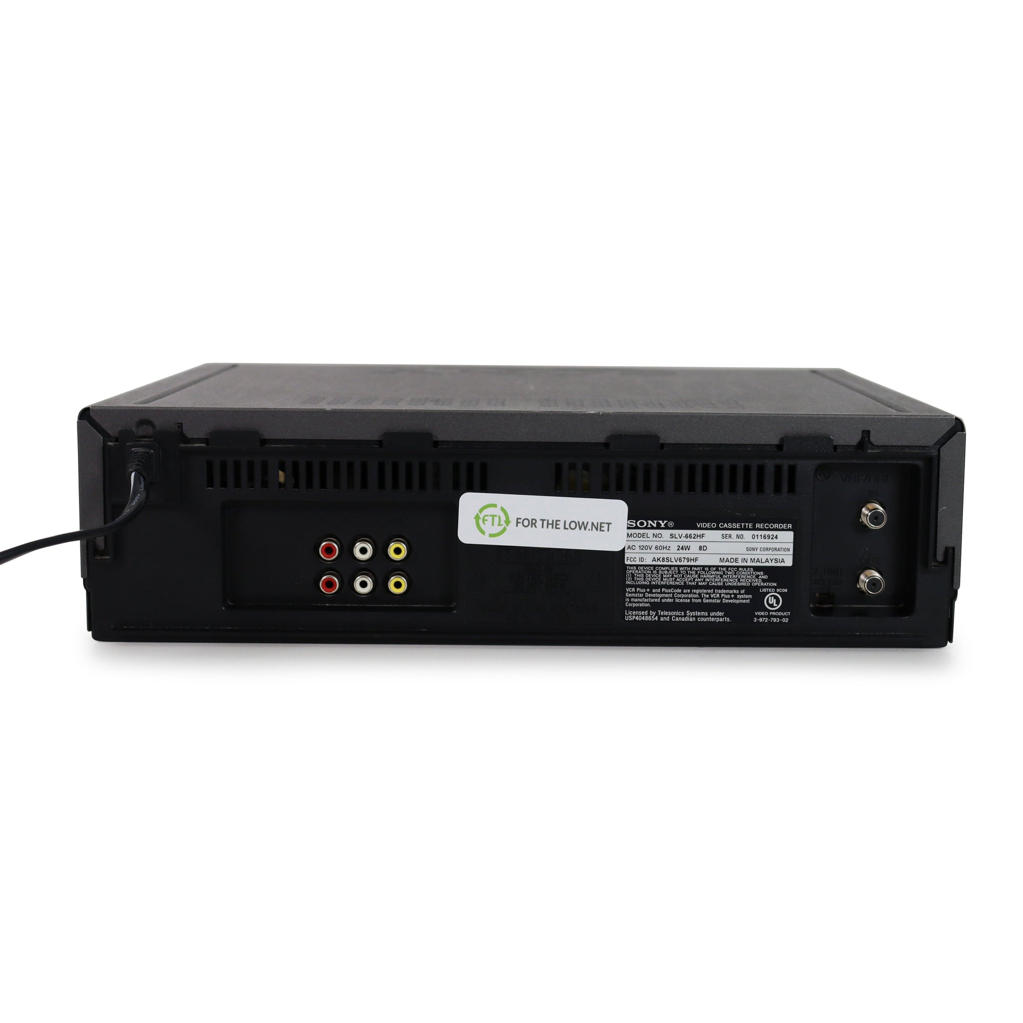 Sony SLV662HF HighQuality VCR VHS Player Recorder