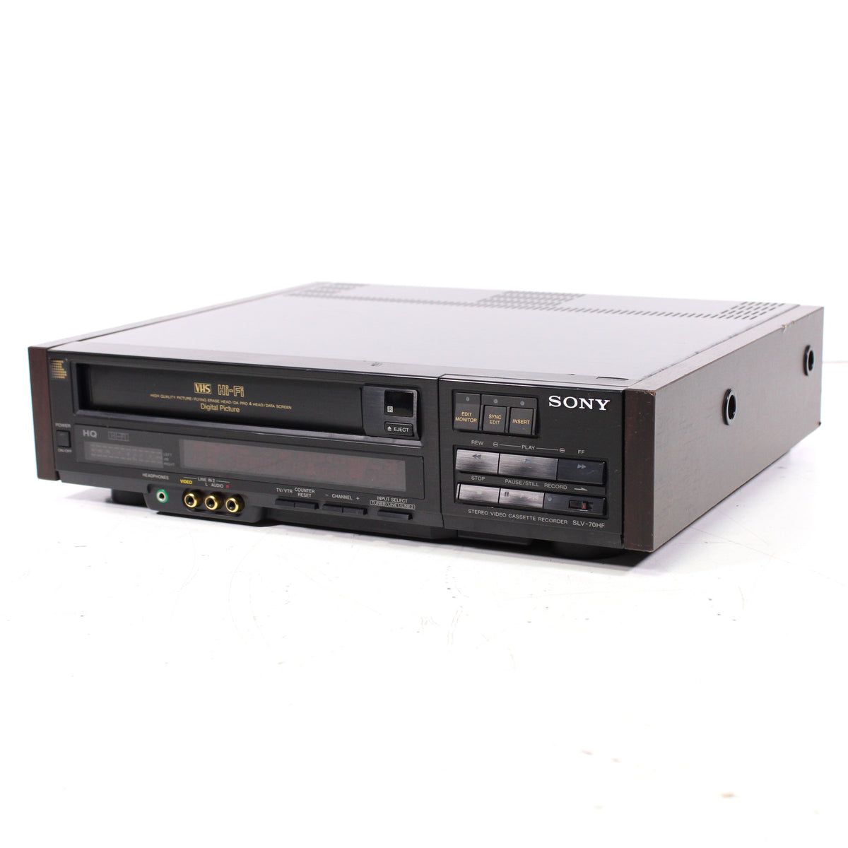 Sony SLV-70HF High-Quality 4-Head Hi-Fi Stereo VCR Wooden Panels