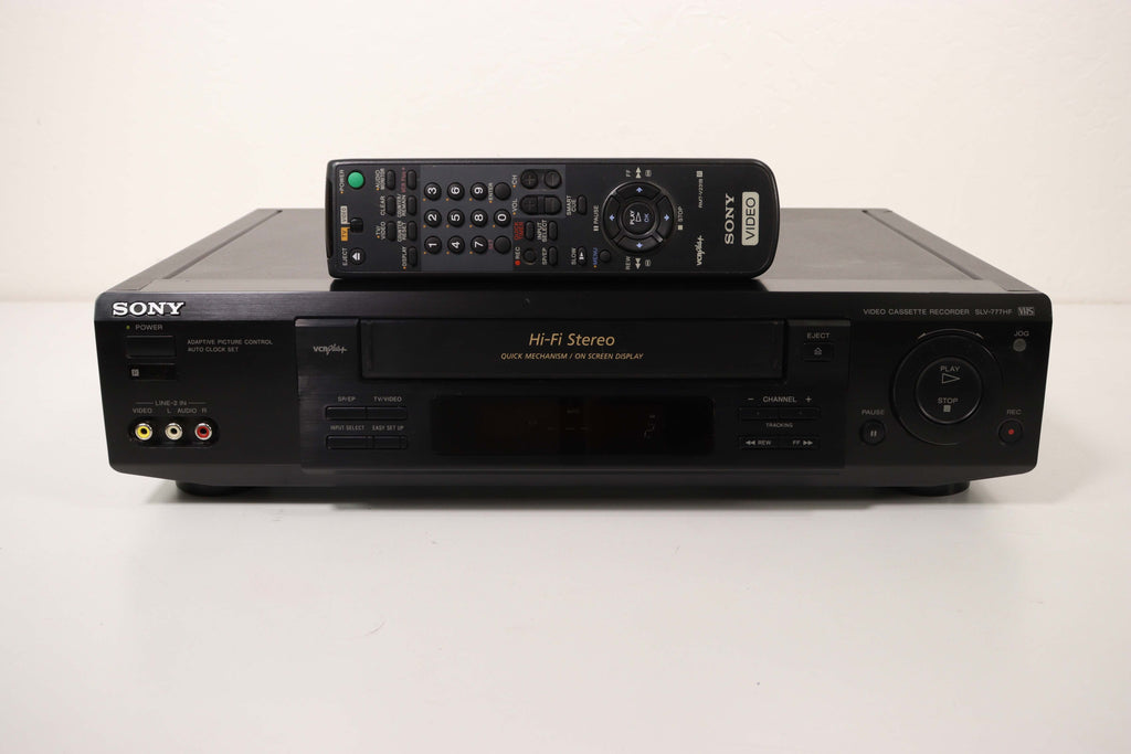 Sony SLV-777HF VHS VCR | 4-Head Hi-Fi Stereo, Refurbished