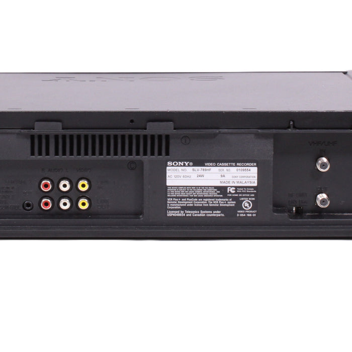 Sony SLV-789HF 4-Head Hi-Fi Stereo VHS VCR Auto Tracking (AS-IS??)-VCRs-SpenCertified-vintage-refurbished-electronics