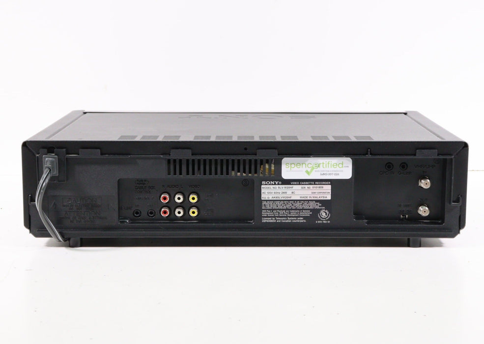 SONY SLV-M20HF Video Cassette Recorder-VCRs-SpenCertified-vintage-refurbished-electronics