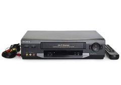 Sony SLV-N51 4-Head Hi-Fi Stereo VCR - Black Video Cassette Recorder No Remote outlet