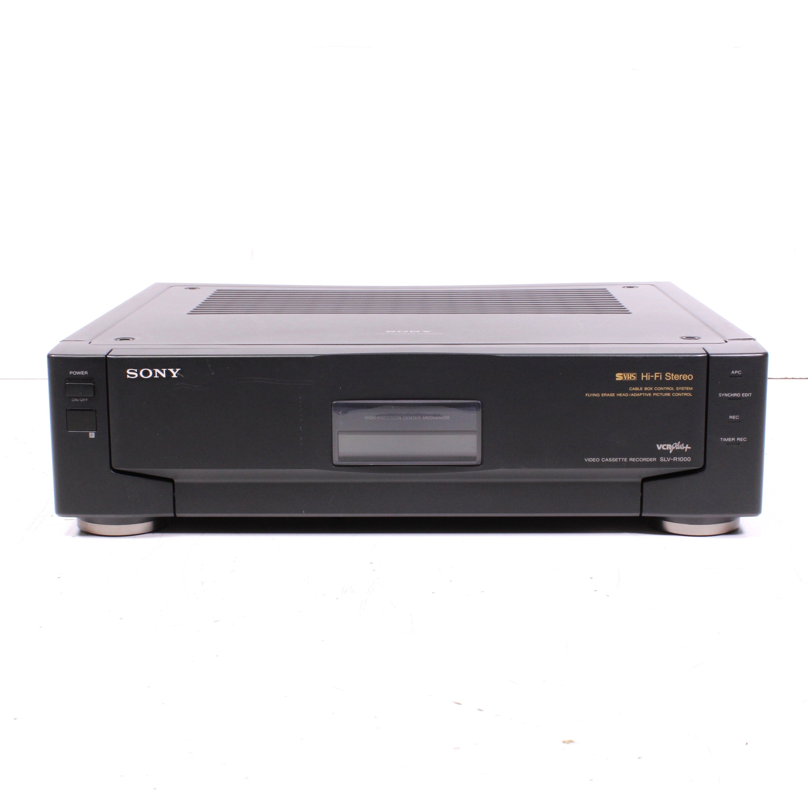 Sony SLV-R1000 S-VHS VCR | Editing Deck, Refurbished — SpenCertified