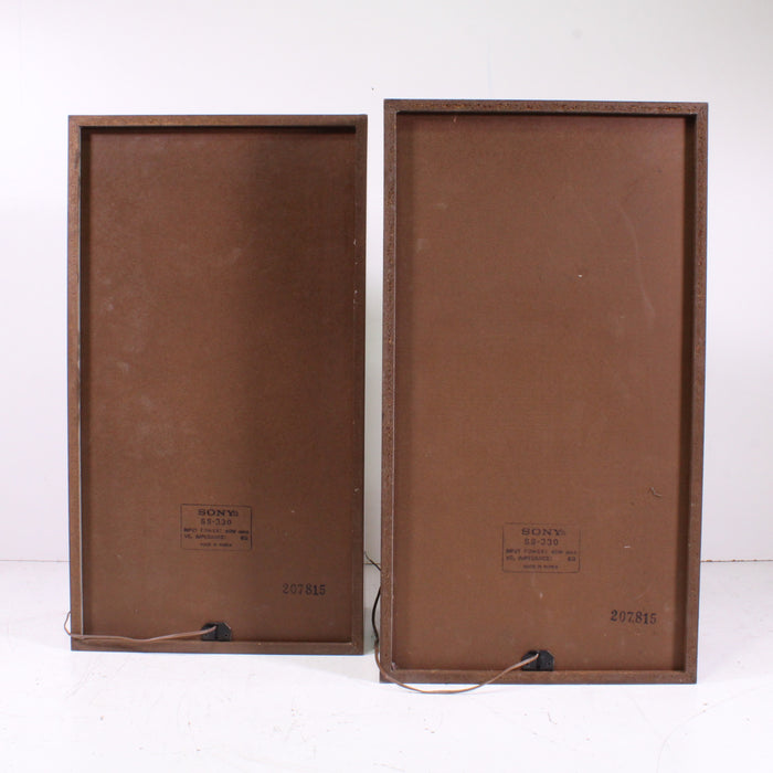 Sony SS-330 3-Way Stereo Speaker Pair-Speakers-SpenCertified-vintage-refurbished-electronics