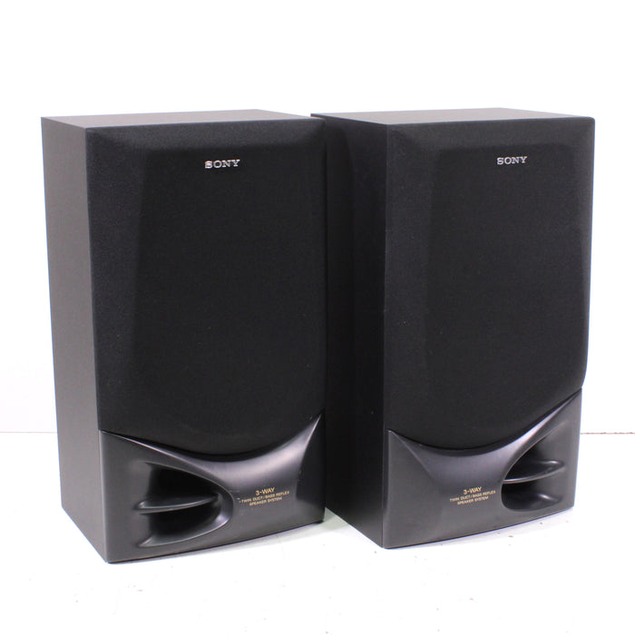 Sony SS-D560 3-Way Bookshelf Speaker Pair Bass Reflex Vintage-Speakers-SpenCertified-vintage-refurbished-electronics