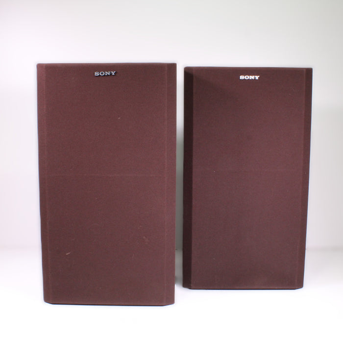 Sony SS-U350 2-Way Bass Reflex Floor Standing Speakers Wood Grain-Speakers-SpenCertified-vintage-refurbished-electronics